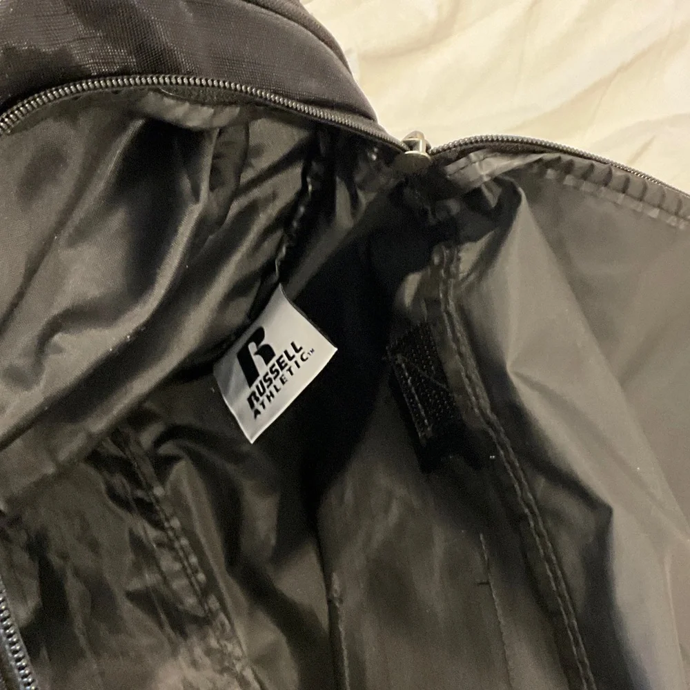 Russell Athletic Black and Red Duffel Bag